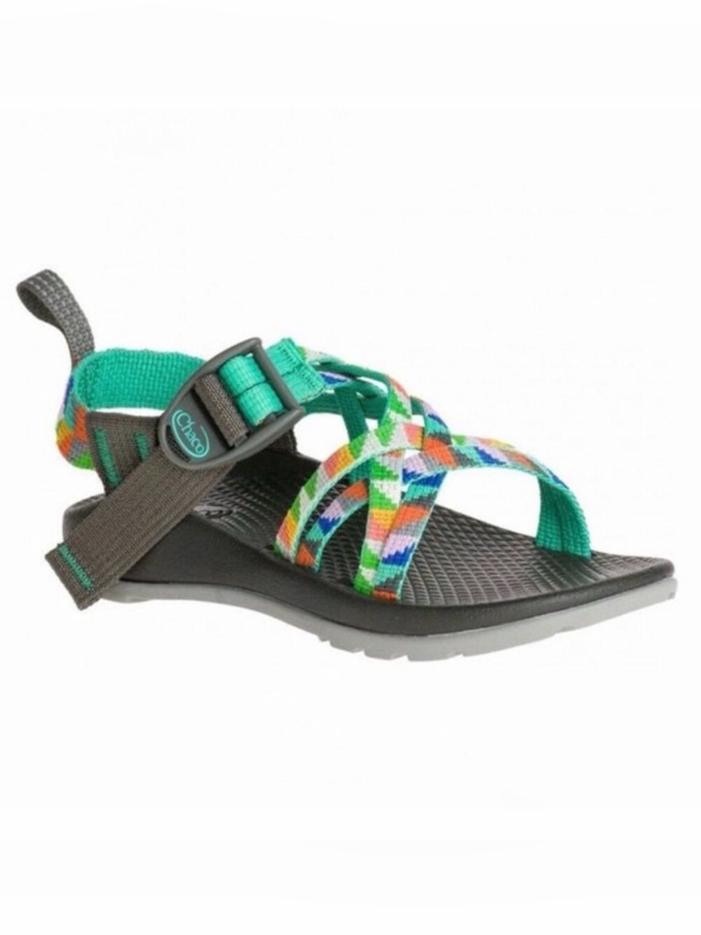 Chaco Girls Zx1 Ecotread Turquoise Strappy Outdoor Hiking Sporty Sandals